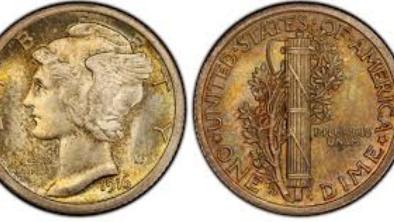 1916 D Mercury Dime:
